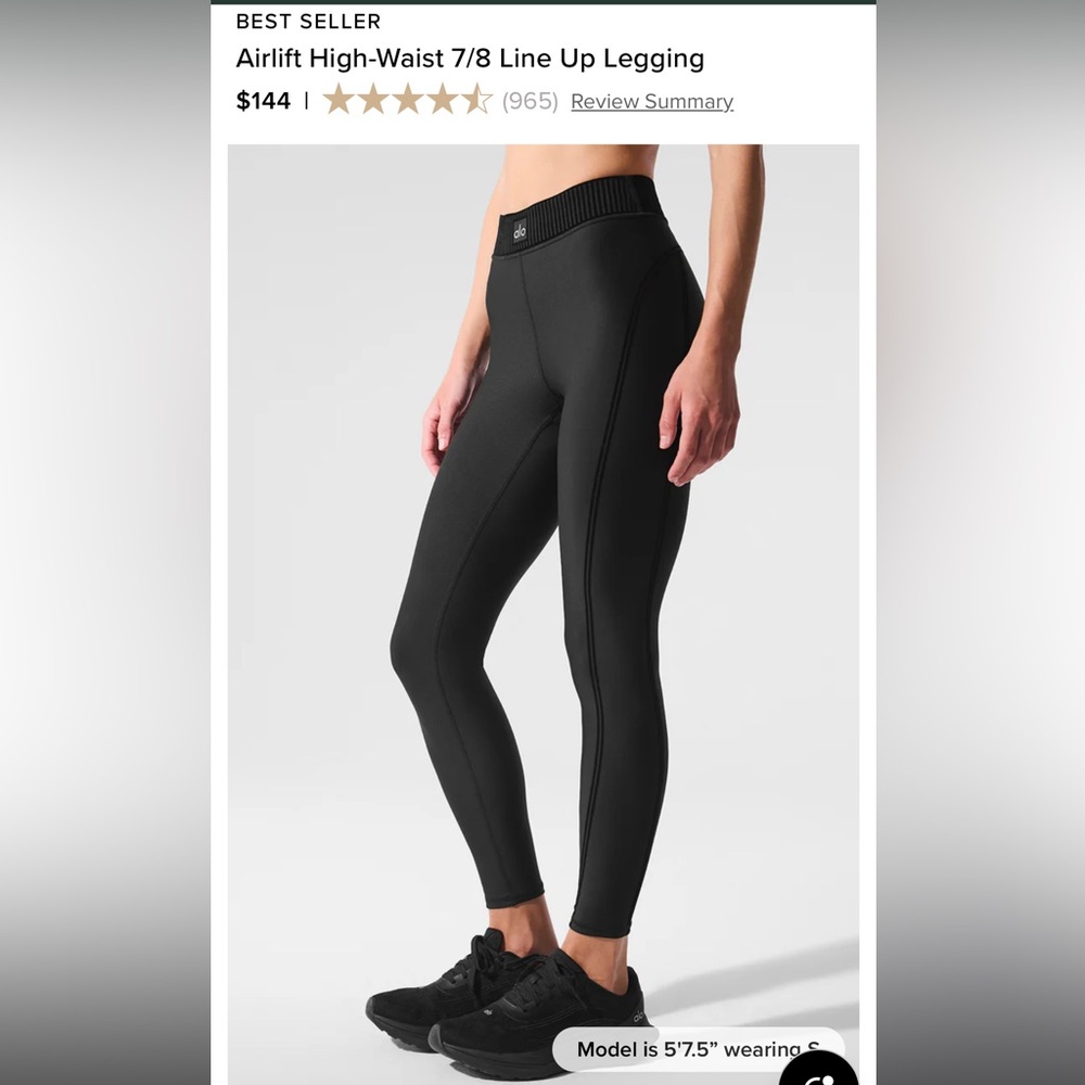 ALO Yoga Black High-Waist 7/8 Leggings